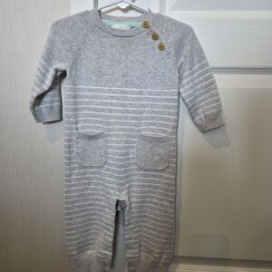 Cloud Island Gray Striped One Piece